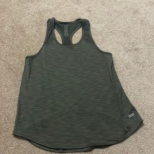 Green Modeled Mesh Workout Tank